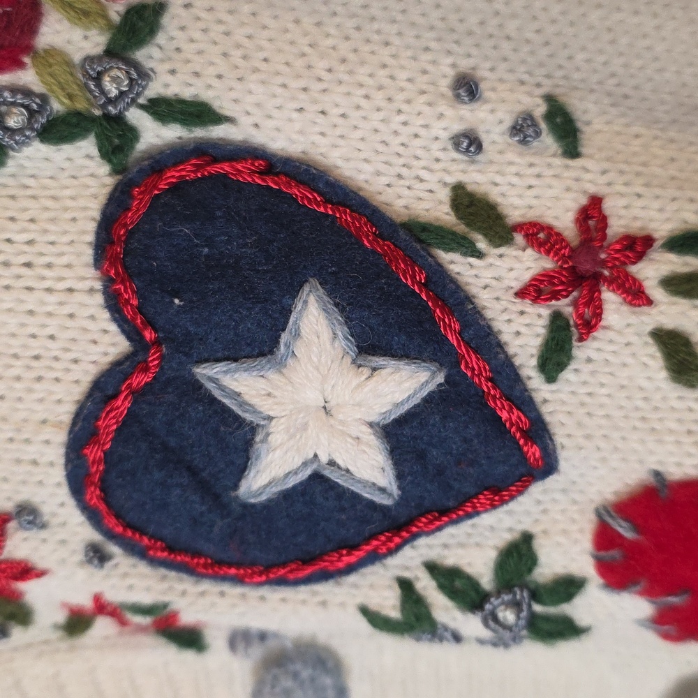 Patriotic Heart and Star Cardigan - Picture 4 of 8